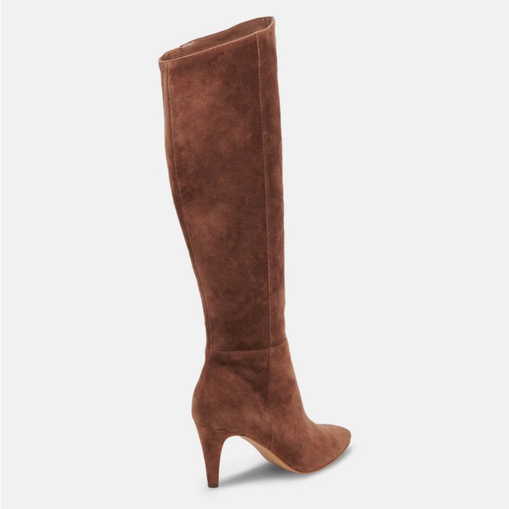 Dolce Vita wide calf boots in suede leather (fits like a size 6) - Picture 3 of 6
